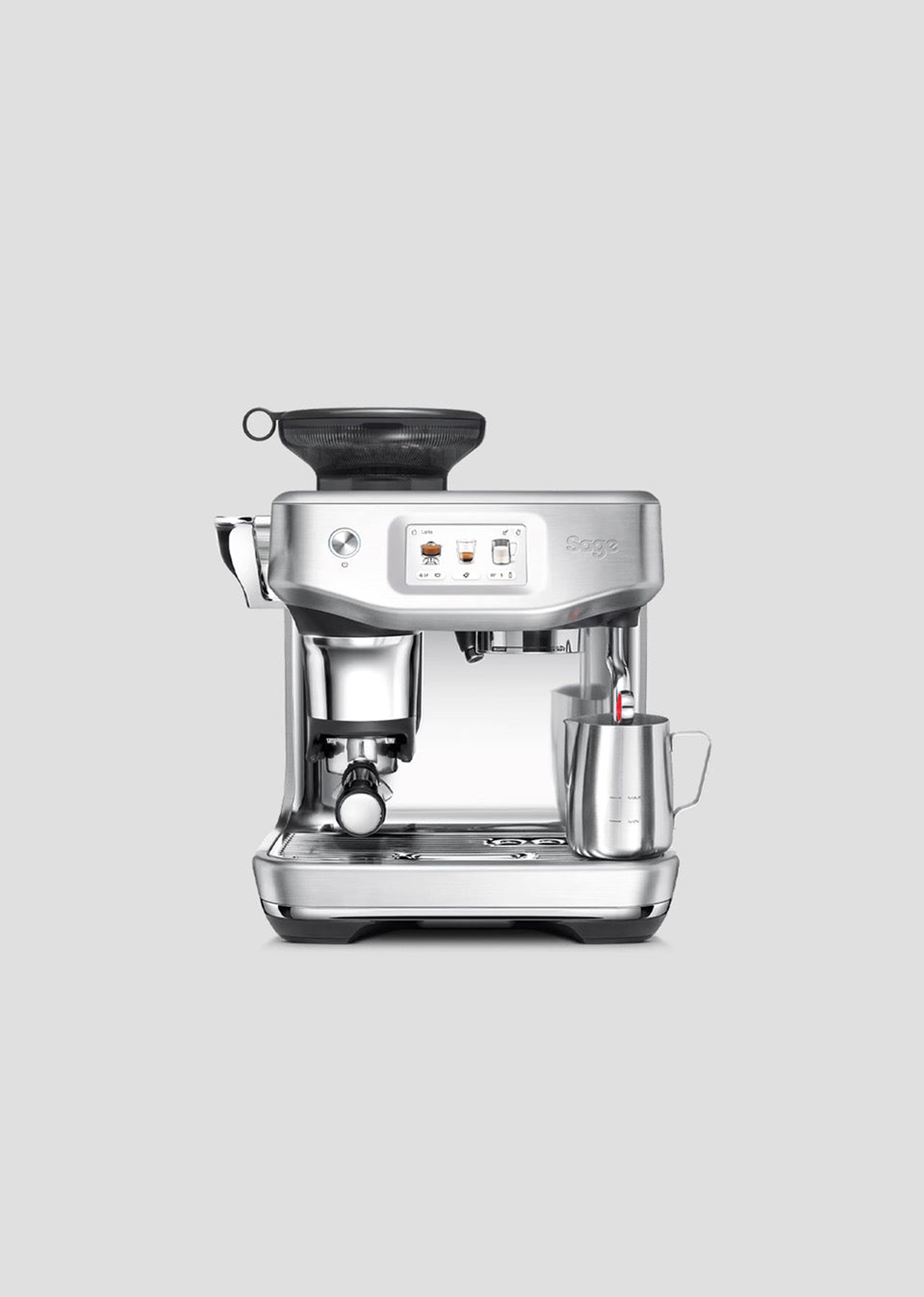 Sage the Barista Touch™ Impress coffee maker with integrated grinder.